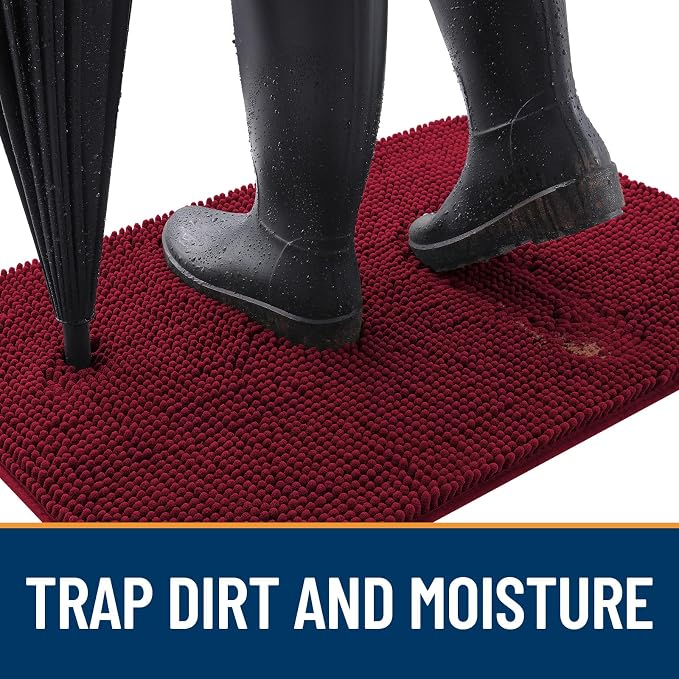 OLANLY Dog Door Mat for Muddy Paws 59x24, Absorbs Moisture and Dirt, Absorbent - Image 2