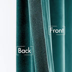 MIULEE Teal Velvet Curtains 96 inches 2 Panels - Image 6