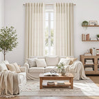 Birch Beige Linen 144 Inch Curtains - Image 8