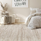 Nakagishi 10x14 Area Rugs Living Room: Washable Large Vintage Rug Neutral - Image 6