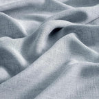 MIULEE Chambray Blue Linen Curtains 84 Inch Length 2 Panels - Image 4