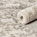 3x5 Area Rugs Living Room Rug: Washable Vintage Distressed Floral Rug No Slip - Image 7