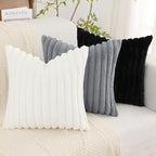 decorUhome Cozy Faux Fur Throw Pillow Covers 12x20 Set of 2 Decorative Soft - Image 7