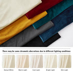 RYB HOME Ivory White Velvet Curtains 84 inches - Image 6