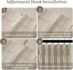 Extra Wide Pinch Pleated Linen Curtains - Image 9