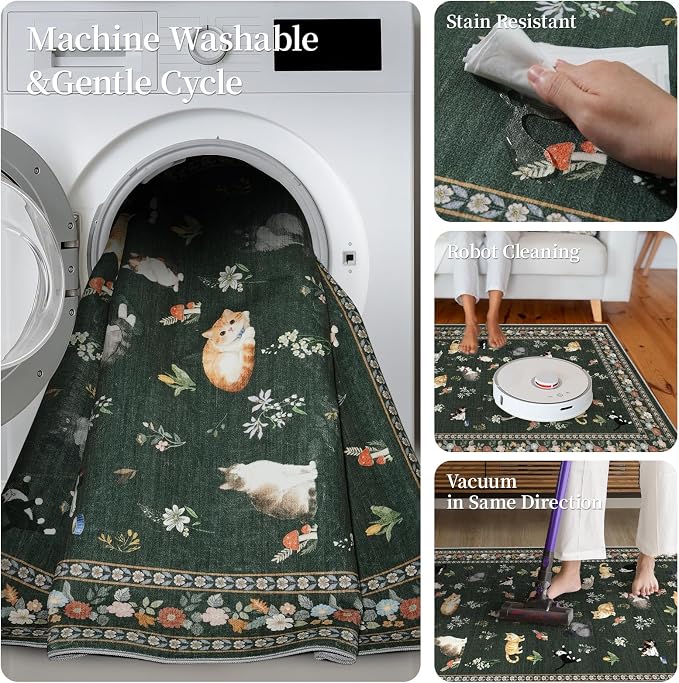 3x7 Washable Kitchen Runner Rug - Image 6