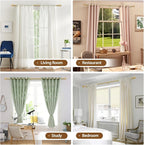 Curtain Rods for Windows 48 to 84 Inch, USFOOK 7/8 inch Luxury Gold Curtain Rod - Image 6