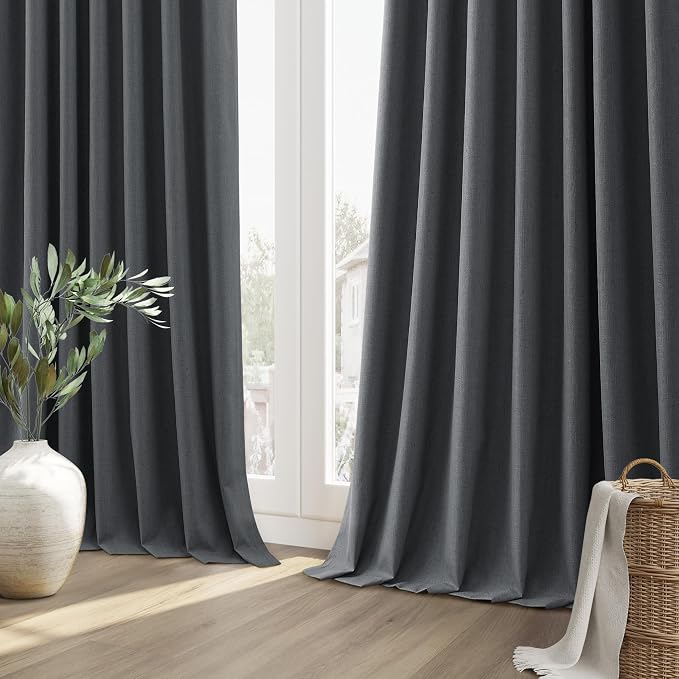 Guken 100% Blackout Curtains 96 Inch Length 2 Panels Set - Image 10