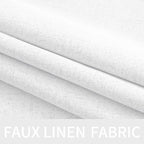 MIULEE 100% Blackout Linen Textured Curtains - Image 5