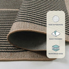 Lahome Enfys Modern Rainbow Easy Jute Carpet, 8x10 Living Room Rugs Indoor - Image 4