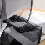 MIULEE Black Sheer Curtains 63 Inches Long, 4 Panels Set, Light Filtering - Image 7