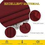 NICETOWN Blackout Burgundy Red Curtains 102 inches Long 2 Panels, Grommet - Image 4