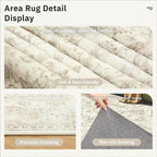 Area Rugs 5x7, Washable Rug, Stain Resistant 5x7 Area Rugs - Image 6
