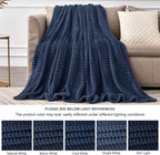 BEDELITE Fleece Blanket Queen Size – 3D Ribbed Jacquard Soft and Warm - Image 7
