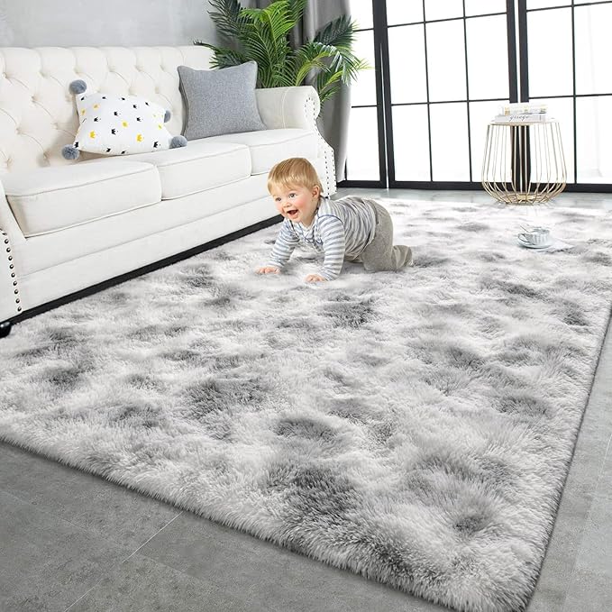 TWINNIS Super Soft Shaggy Rugs Fluffy Carpets 7x10 Feet, Indoor Modern Plush by TWINNIS
