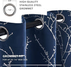 Deconovo Navy Blue Blackout Curtains, Living Room Curtain, Thermal Insulated - Image 7