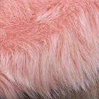 Latepis Pink Living Room Rugs Faux Fur Rug 5x6.7 Area Fuzzy Rugs - Image 6