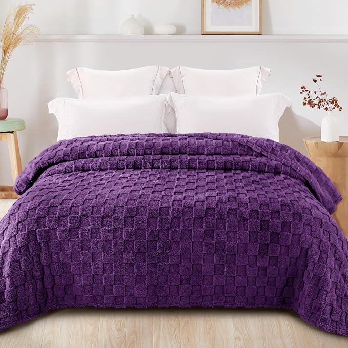 Exclusivo Mezcla Queen Size Flannel Fleece Blanket, Super Soft and Warm - Image 3