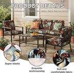 hyha 12Pcs Patio Cushion Covers, Stretch Outdoor Couch Cushion Covers - Image 3