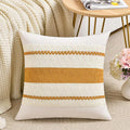 Fancy Homi Set of 1 Mustard Yellow Fall Decorative Throw Pillow Cover 18x18 Inch by Fancy+Homi