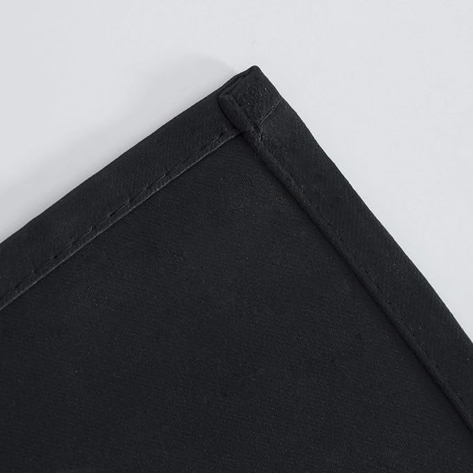 LEMOMO Blackout Curtains 52 x 84 inches Long Black Curtains Set of 2 Panels - Image 7