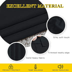 NICETOWN Blackout Black Curtains 102 inches Long 2 Panels Burg, Grommet Thermal - Image 4