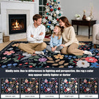 Area Rug Living Room Rugs: Floral 5x7 Washable Rug Vintage Soft Boho Non-Slip - Image 9