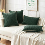 MIULEE Pack of 2 Christmas Pillow Covers 20x20 Inch Dark Green Farmhouse - Image 8