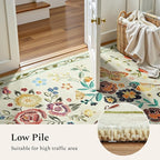 Rugflix 5x7 Washable Area Rug for Living Room, Soft Non Slip Low Pile Carpet - Image 2