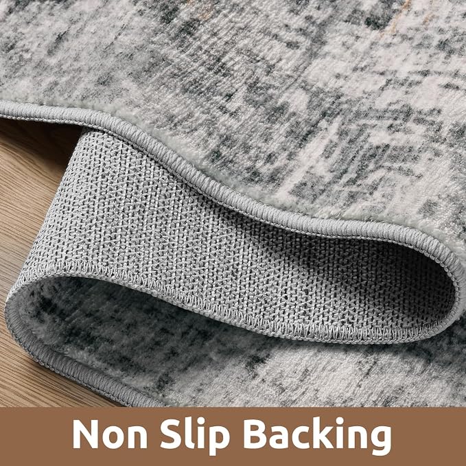 AMOAMI 2 x 8 Hallway Runner Rug Non Slip Super Soft Long Runner Rugs Machine - Image 3