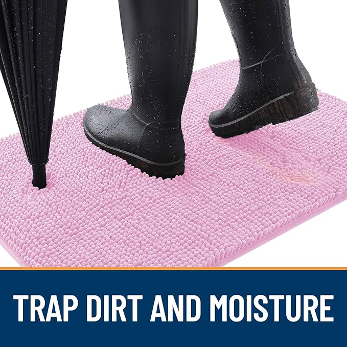 OLANLY Dog Door Mat for Muddy Paws 50x30, Absorbs Moisture and Dirt, Absorbent - Image 2