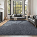 FinRèc 6x9 Washable Area Rugs for Bedroom Living Room, Low Pile Thin Rug Solid by FinRe%CC%80cHome