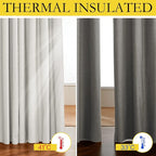 NICETOWN Linen Blackout Curtains - Image 3