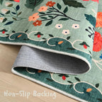Rugcomf Door Mat Indoor Entrance 2x3 Rug Machine Washable Boho Floral Small - Image 3