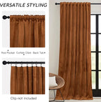 RYB HOME Velvet Blackout Curtains - Image 2