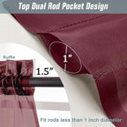 Extra Wide Sheer Curtains 90 Inches Long 2 Panels, Light Filtering Lightweight - Image 3