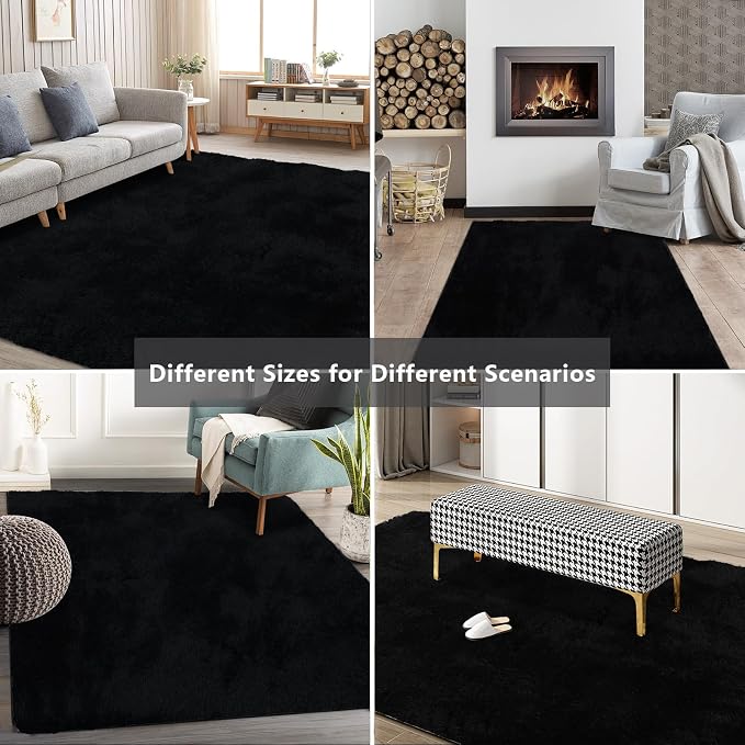 9X12 Large Shag Area Rugs for Living Room Bedroom, Big Soft Fluffy Rug for - Image 9