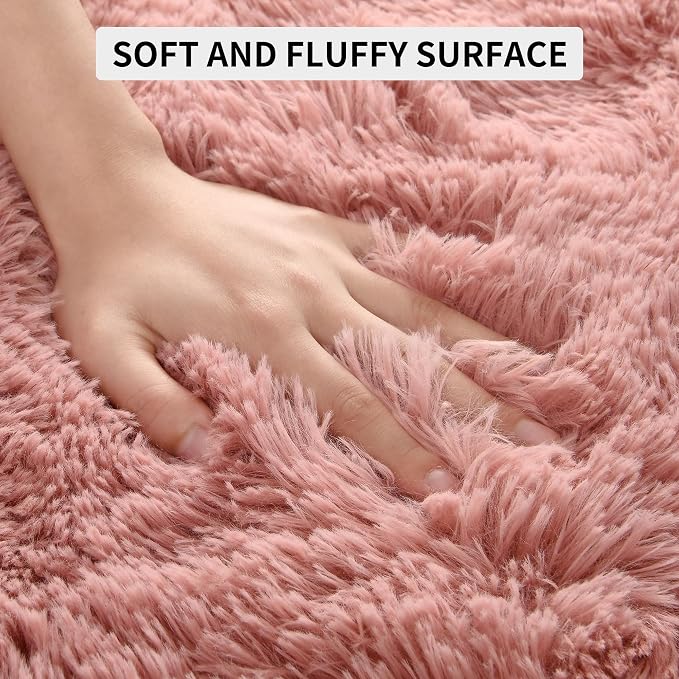 Tepook Super Soft Fluffy Rugs for Bedroom, Shag 5x8 Area Rugs for Living Room - Image 6
