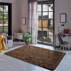 Goideal Fluffy Rug for Bedroom Living Room, 4x6 Brown Area Rugs, Faux Fur Shag - Image 4