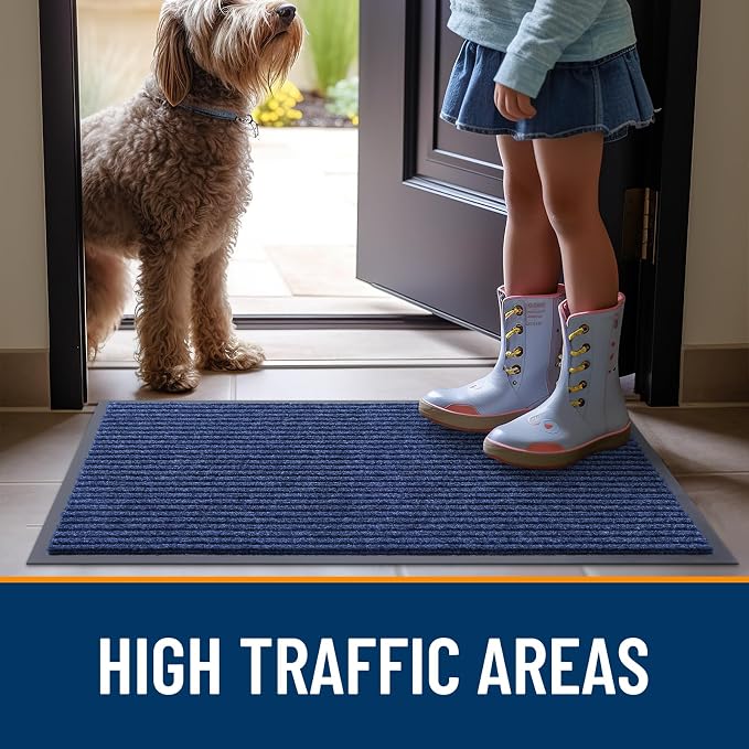 OLANLY Front Door Mat Indoor Outdoor Entrance, Waterproof Heavy Duty Doormat - Image 7