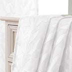 Lecloud Leia 36 Inch White Sheer Curtains Tiers 2 Pieces, Airy & Breathable - Image 8