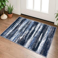 Lansny Modern Abstract Entryway Rug Indoor 2x3 Washable Rug Non-Slip Soft Small by lansny