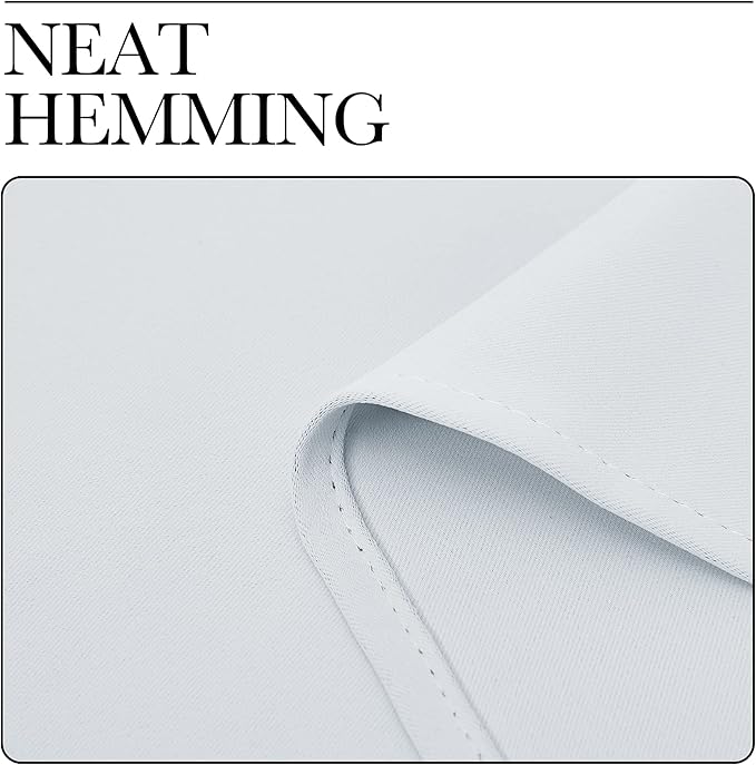 NICETOWN Greyish White Bedroom Curtain Panels - Image 8