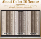 Brown Boho Blackout Curtains 2 Panels 84 Inch - Image 5
