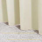 NICETOWN Beige Room Darkening Bedroom Curtains 96 inches Long, Grommet Thermal - Image 6