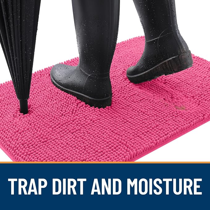 OLANLY Dog Door Mat for Muddy Paws 47x17, Absorbs Moisture and Dirt, Absorbent - Image 2