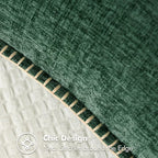 MIULEE Pack of 2 Christmas Pillow Covers 20x20 Inch Dark Green Farmhouse - Image 2