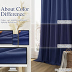 Guken 100% Blackout Curtains 102 Inch Length 2 Panels Set - Image 7