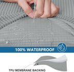 hyha Waterproof Sectional Couch Covers, Non Slip Sofa Couch Cushion Covers L - Image 3