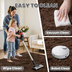 2x6 Bedside Area Rugs for Bedroom: Soft Fluffy Shag Brown Rug for Hallway - Image 8
